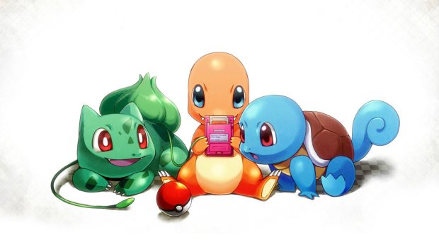 Three funny pokemons playing the Pokemon Go game 1920x1080.