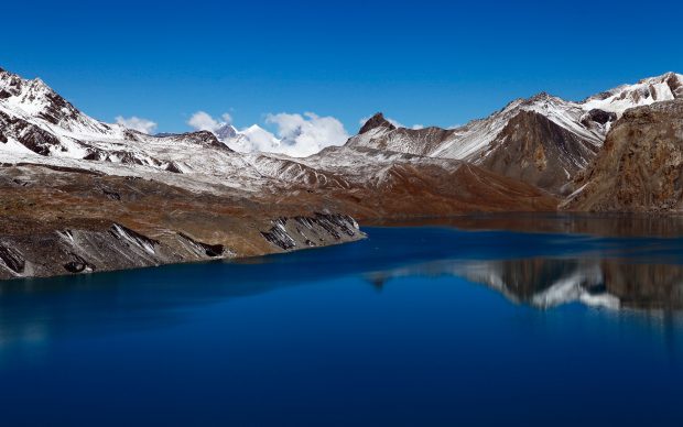 Tilicho lake nepal 5k wide.