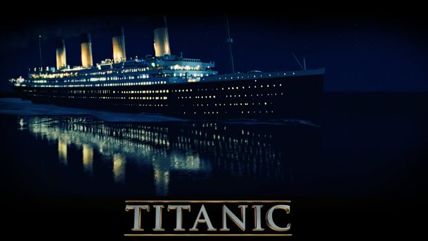 Titanic ship water night photos 1920x1080.