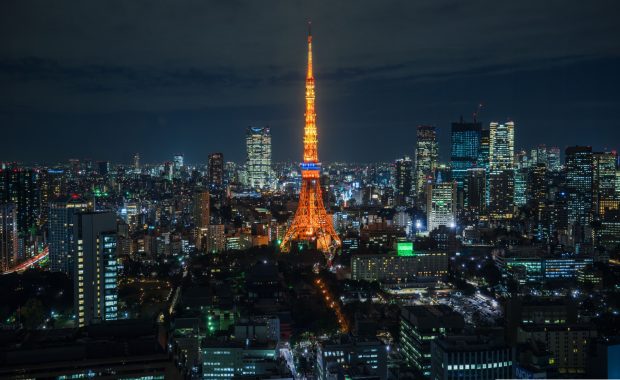 Tokyo night view wallpaper 1920x1200.