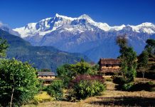 Travel wallpapers images android savers screen screensavers nepal village gandaki annapurna range.