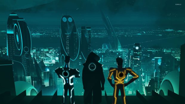 Tron uprising background 1920x1080.