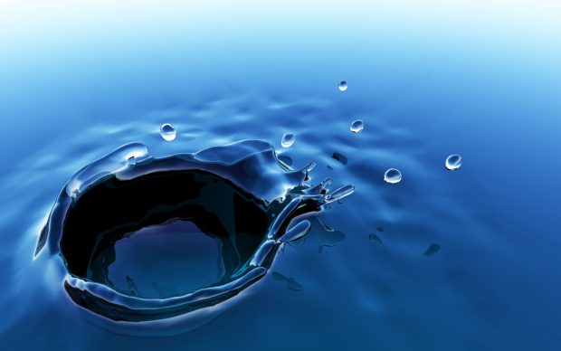 Wallpapers 2560 1600 blue water drop.