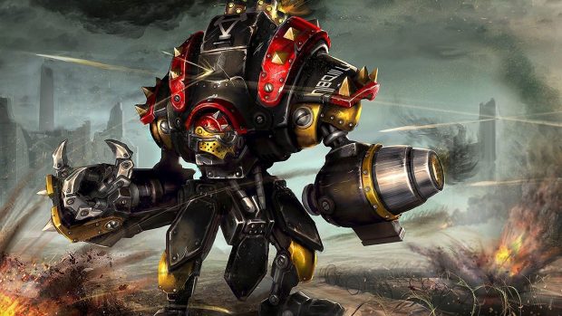 Warmachine robot backgrounds.