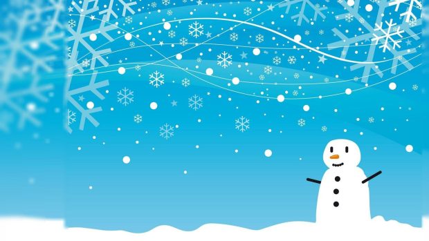 Winter Snowman Background for desktop 2