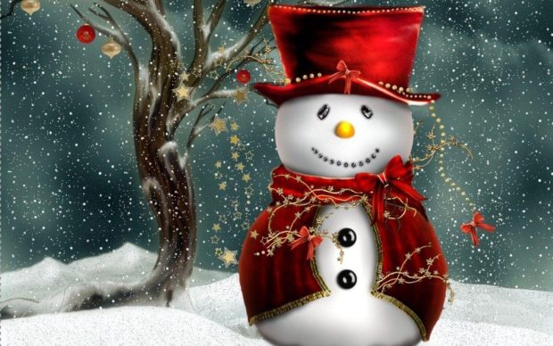 Winter Snowman Wallpaper 3