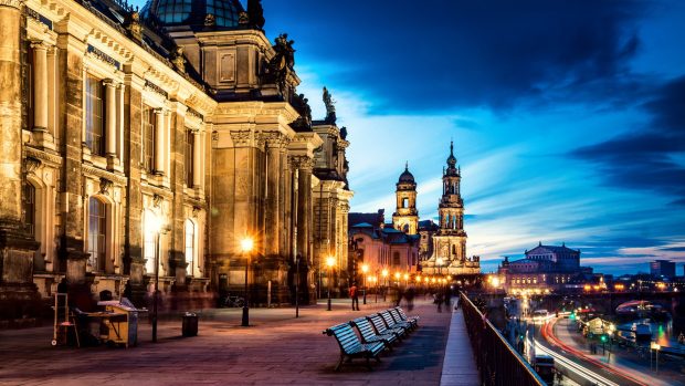 World Germany Summer evening in Berlin Backgrounds.