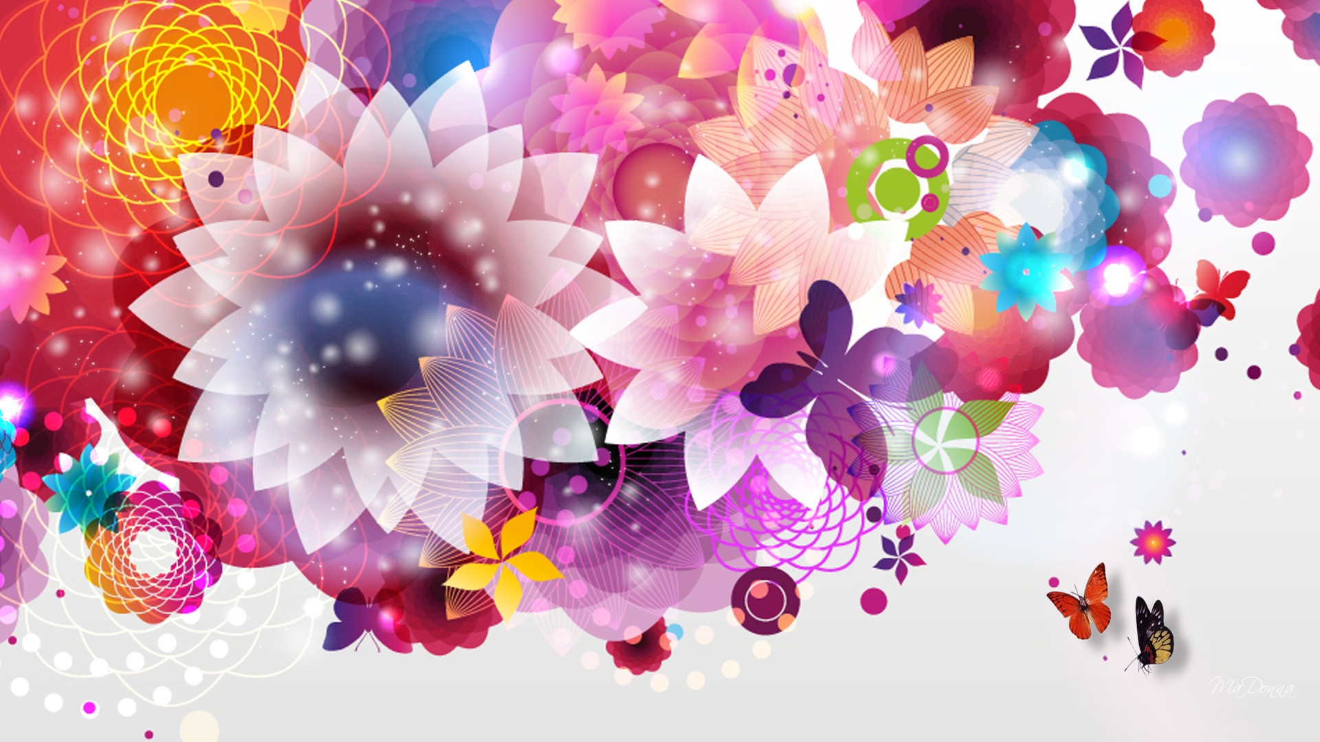 цветок абстракция flower abstraction без смс