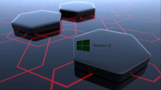 high definition 3D Windows 10 hi tech wallpaper.