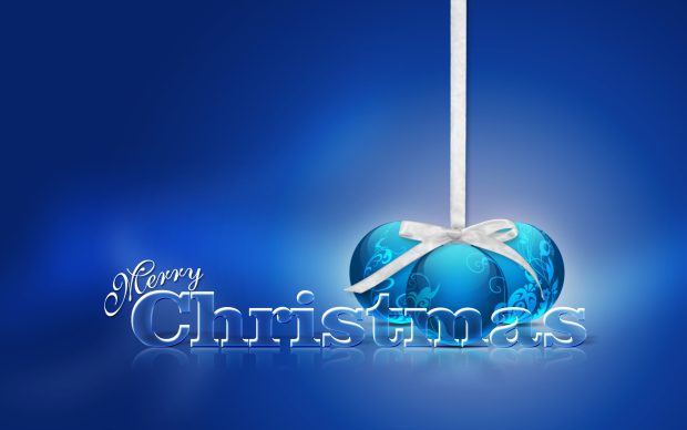 1080p Blue Christmas Wallpaper for Desktop.