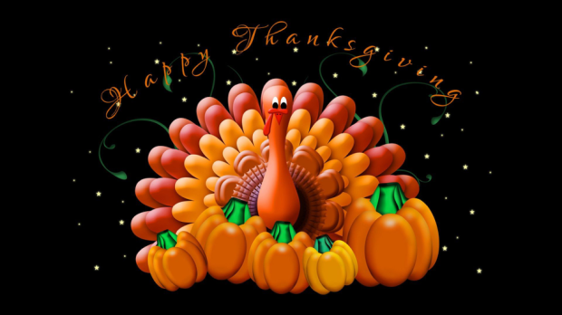 3D Thanksgiving Wallpaper.