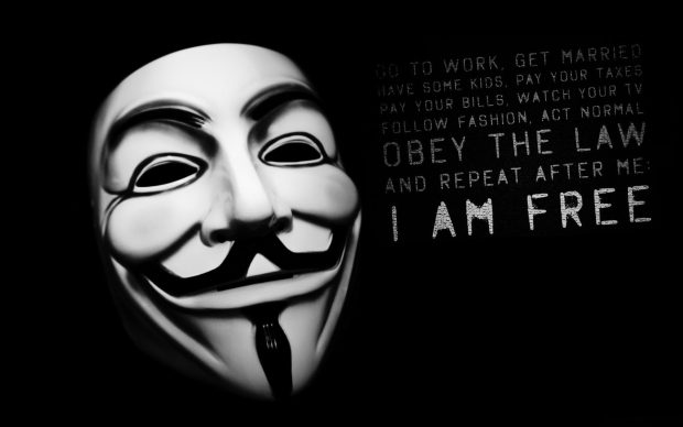 Anonymous quotes wallpaper HD.