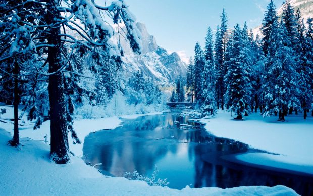 Awesome River Winter Pictures.