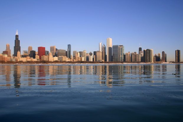 Chicago Skyline Desktop Wallpaper.
