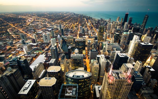 Chicago Skyline Image.