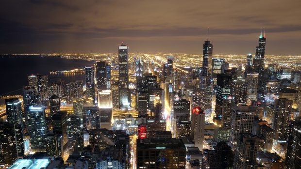 Chicago Skyline Wallpaper HD.