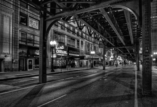 Chicago black and white wallpapers hd for desktop.