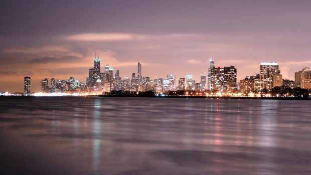 Chicago skyline wallpaper 1920x1080.