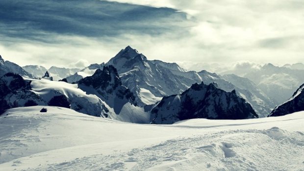 Cool Snowy Mountains Wallpaper.