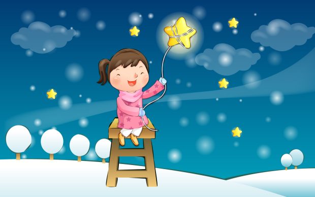 Cute Winter wallpapers Illustrations.
