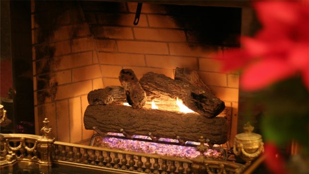 Download Free Fireplace Background.