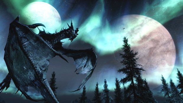 Download Hd Dragon Skyrim Wallpapers.