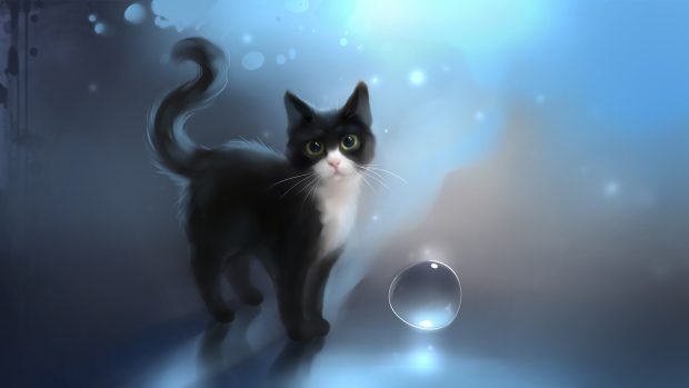 Drawn Wallpapers Drawing Art Cat.