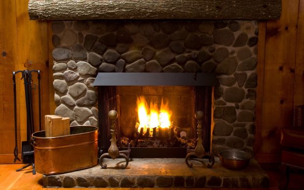 Fireplace HD Wallpaper.