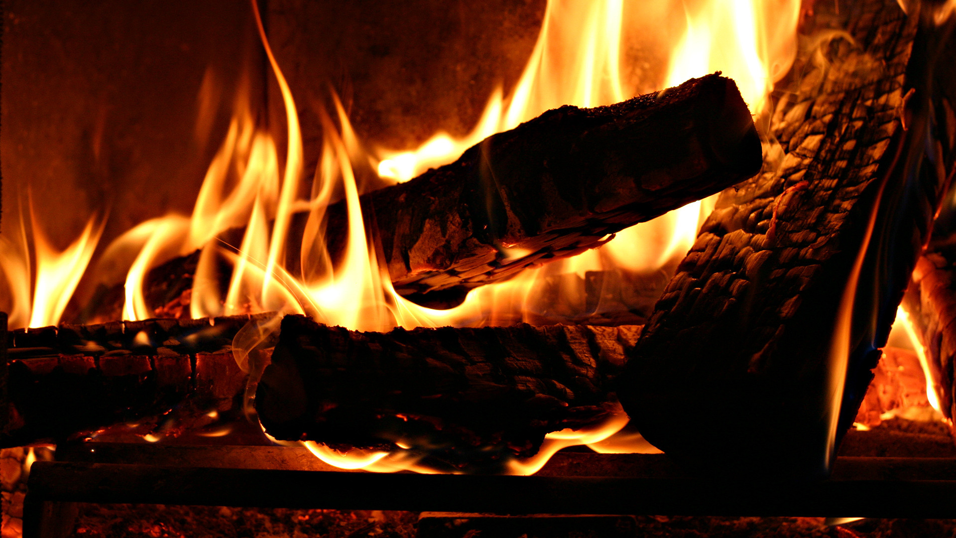 fireplace 3d wallpaper