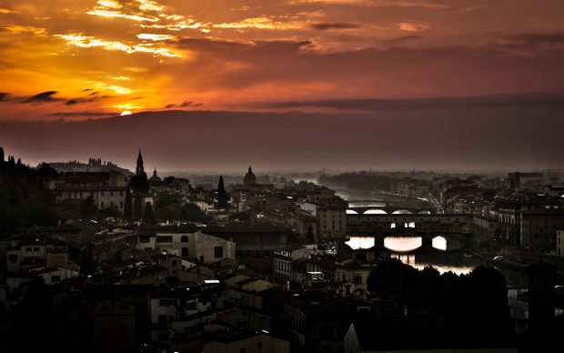 Florence Sunset Retina Wallpapers.