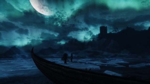 Frozen Lake in The Elder Scrolls Skyrim Backgrounds 1920x1080.