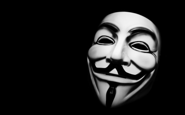 HD Anonymous mask wallpaper.