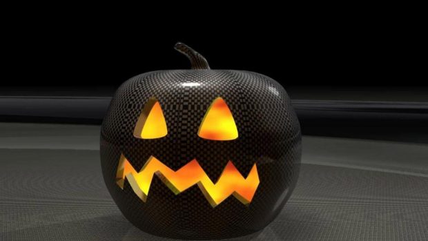 Halloween 3D Pumpkin Wallpaper HD.