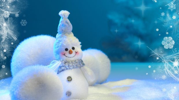 Happy snowman winter wallpapers.