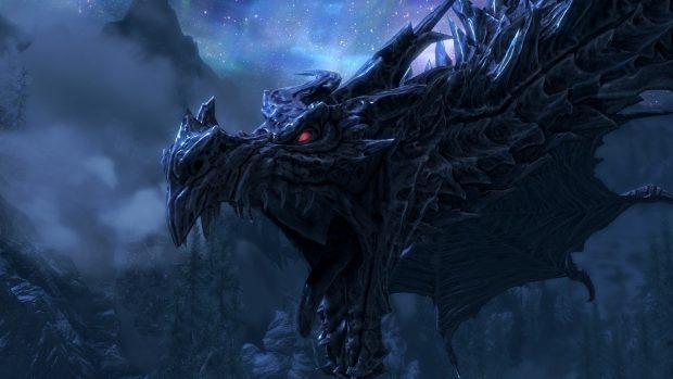 Hd Dragon Skyrim Wallpapers Photo.