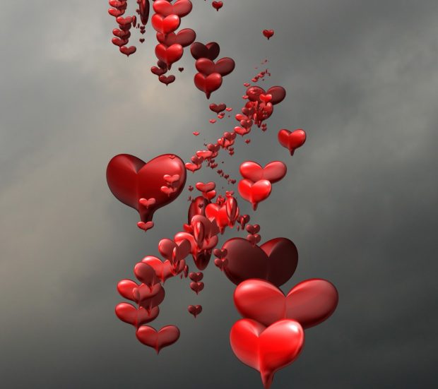 Heart in love wallpaper.