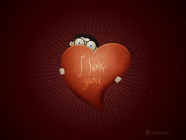 Heart in Love Wallpaper Free Download.