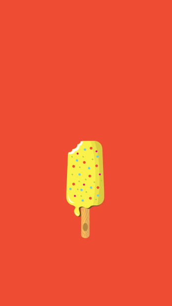 Icream Orange iphone wallpaper mini.