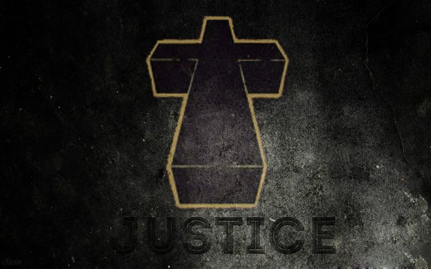 Justice Cross Logo HD Wallpaper.