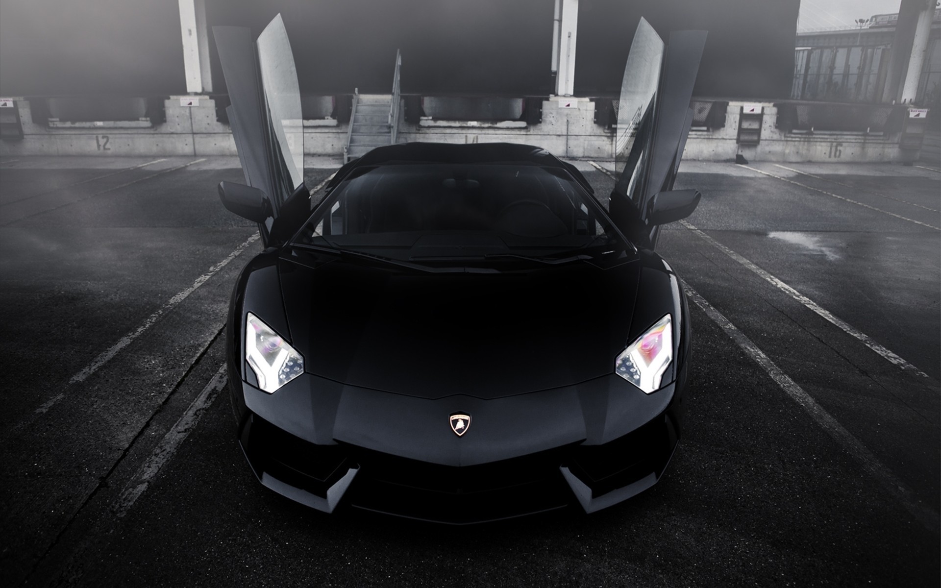 Download Black Lamborghini Aesthetic Wallpaper Background