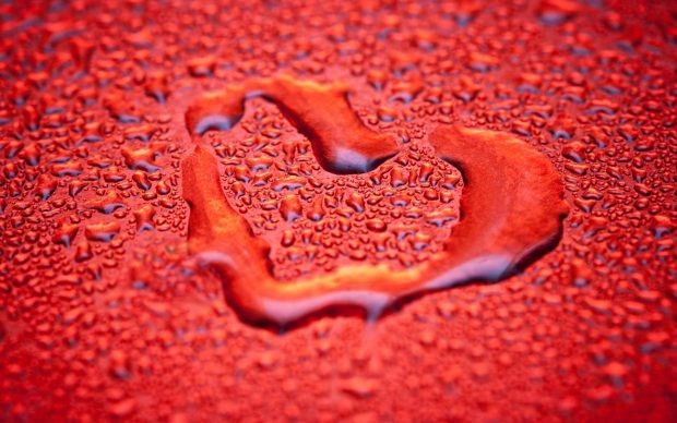Love Drops Water Art Heart Wallpapers.