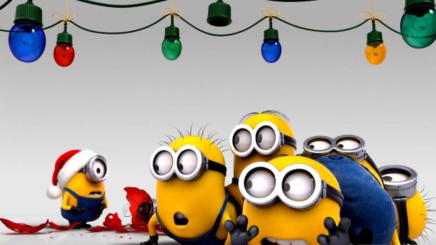 Minions Christmas Wallpapers 1920x1080.