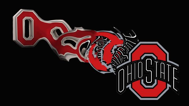 Ohio State Logo Wallpaper 3D.