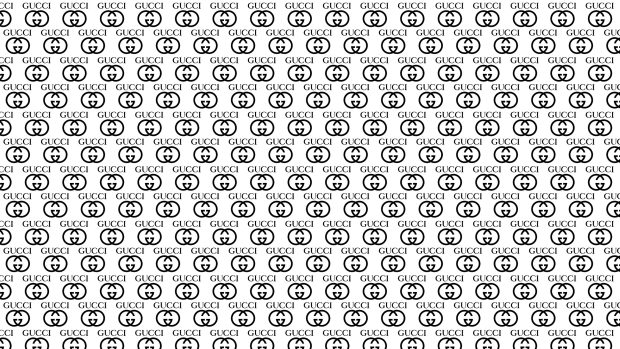 Pattern Gucci Digital Wallpaper.