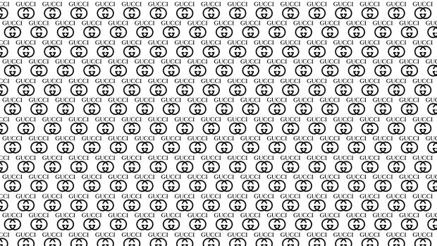 Pattern Gucci Digital Wallpaper.