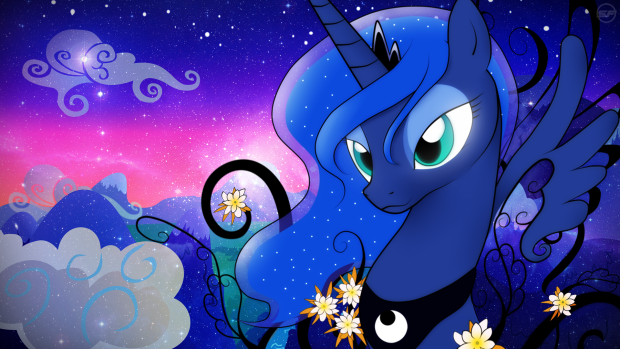 Princess luna my little pony cartoon hd wallpaper 1920x1080.
