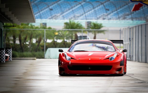 Red Ferrari Wallpaper HD.