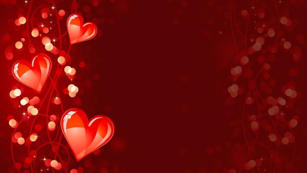 Red Hearts Love Art Wallpapers.