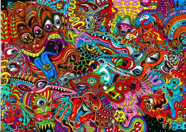 Trippy Drawing Wallpaper.