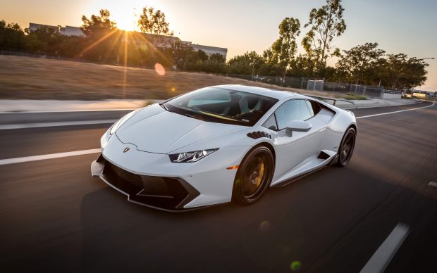 Vorsteiner Lamborghini Huracan Novara White Wide Wallpapers.